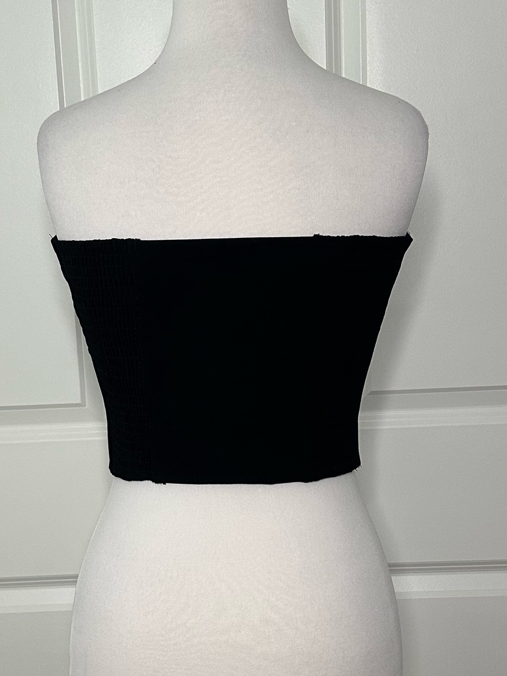 Camila Coelho Strapless Corset Crop Top Black Size Small - Picture 4 of 13